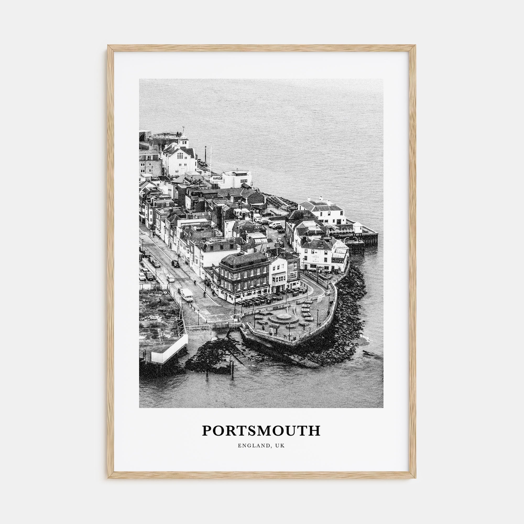 Portsmouth, England Portrait B&W No 2 Poster
