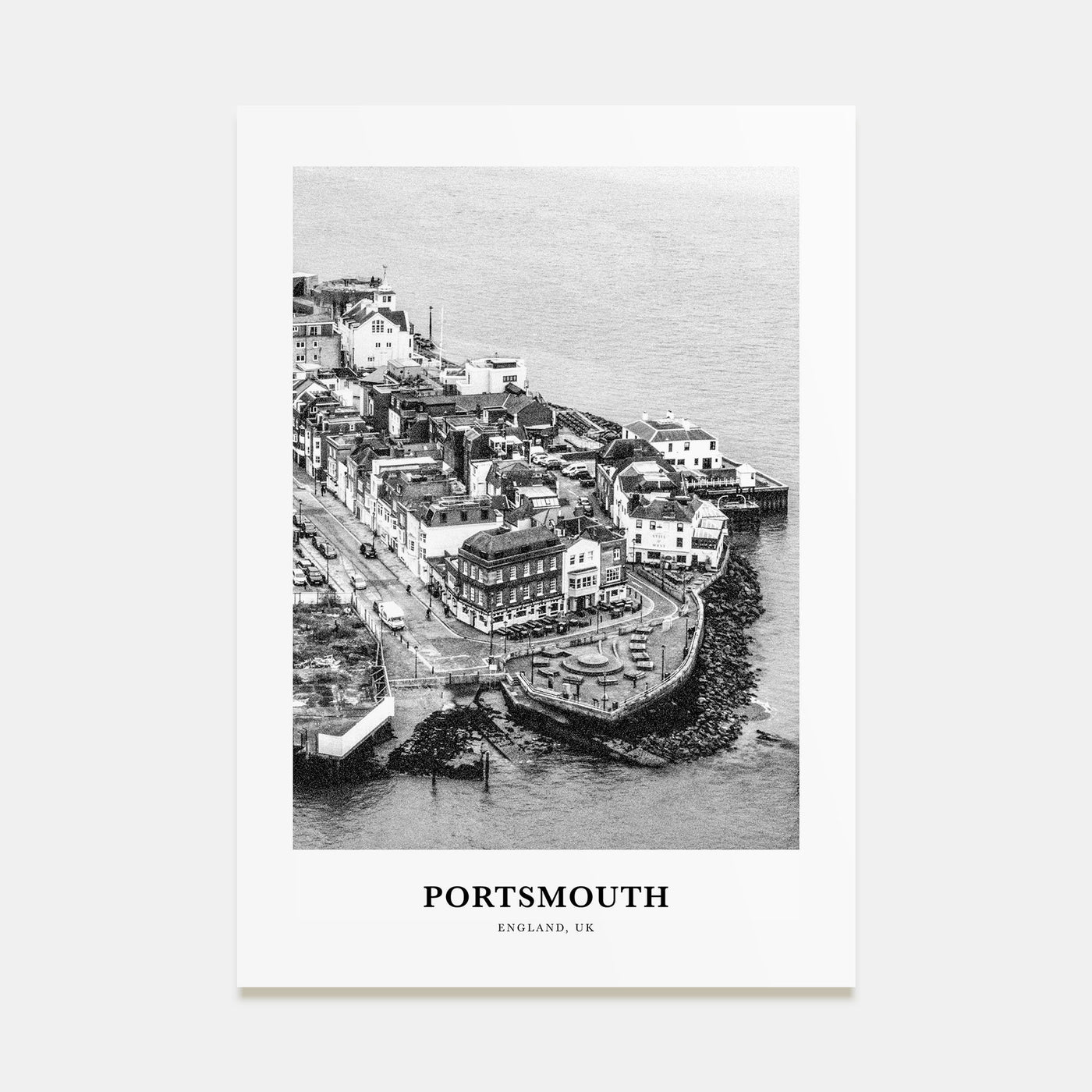 Portsmouth, England Portrait B&W No 2 Poster