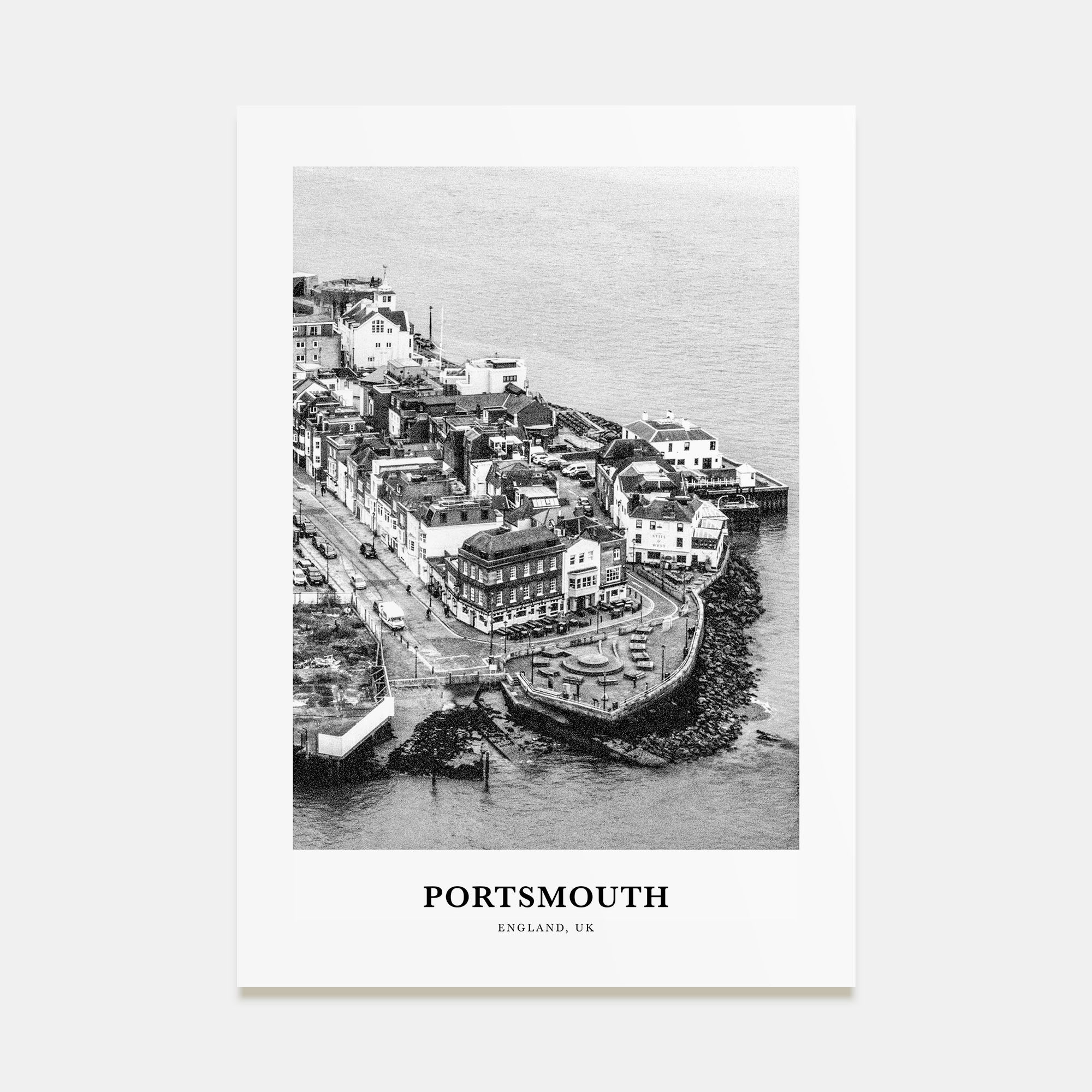 Portsmouth, England Portrait B&W No 2 Poster