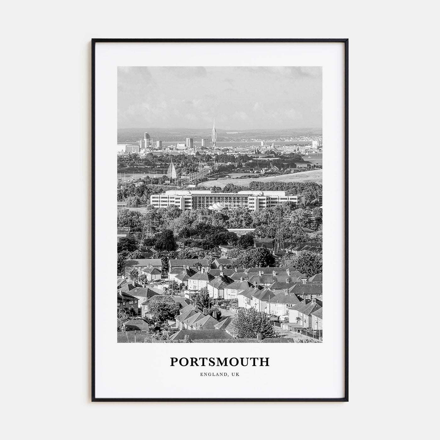 Portsmouth, England Portrait B&W No 3 Poster