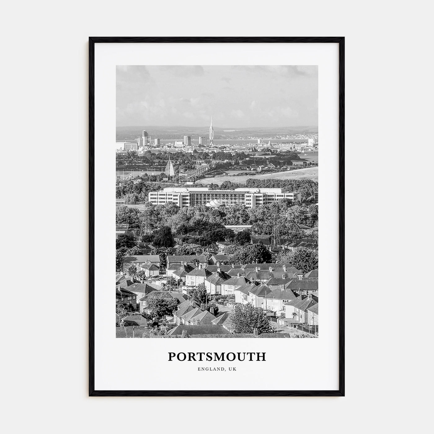 Portsmouth, England Portrait B&W No 3 Poster