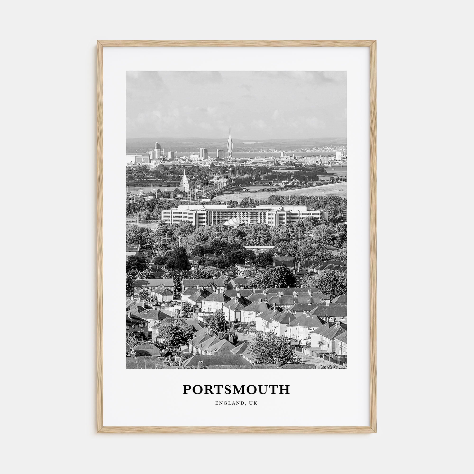 Portsmouth, England Portrait B&W No 3 Poster