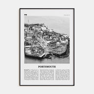 Portsmouth, England Travel B&W No 1 Poster