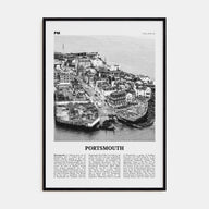 Portsmouth, England Travel B&W No 1 Poster