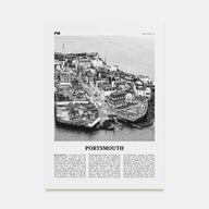 Portsmouth, England Travel B&W No 1 Poster