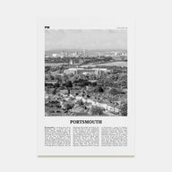 Portsmouth, England Travel B&W No 2 Poster