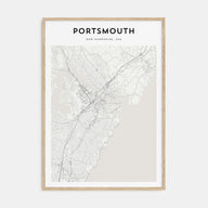 Portsmouth, New Hampshire Map Portrait Poster