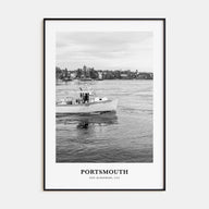 Portsmouth, New Hampshire Portrait B&W Poster
