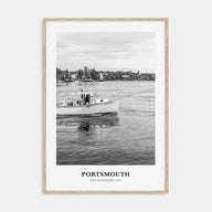 Portsmouth, New Hampshire Portrait B&W Poster