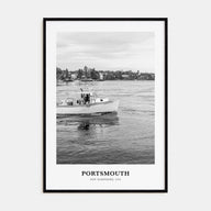 Portsmouth, New Hampshire Portrait B&W Poster