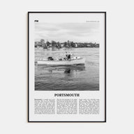 Portsmouth, New Hampshire Travel B&W Poster