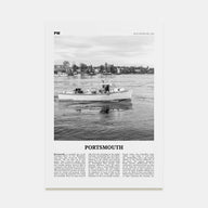 Portsmouth, New Hampshire Travel B&W Poster