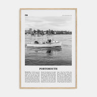 Portsmouth, New Hampshire Travel B&W Poster
