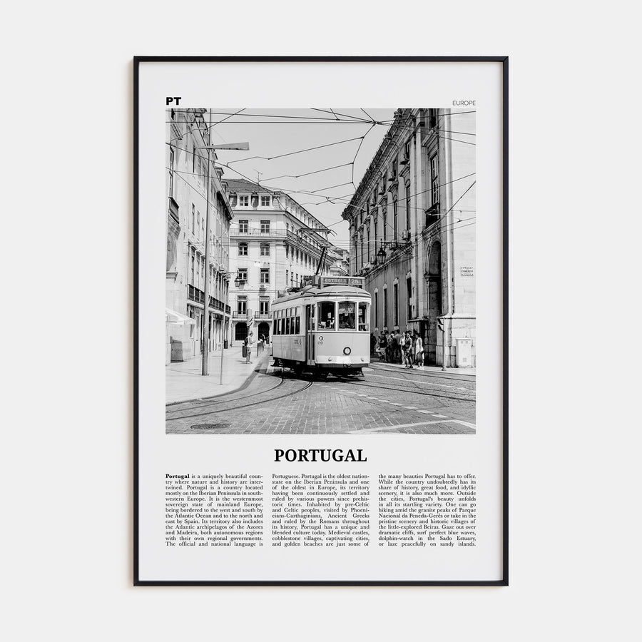 Portugal Travel B&W No 2 Poster