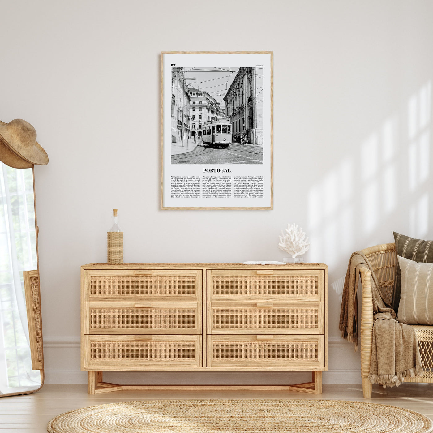 Portugal Travel B&W No 2 Poster