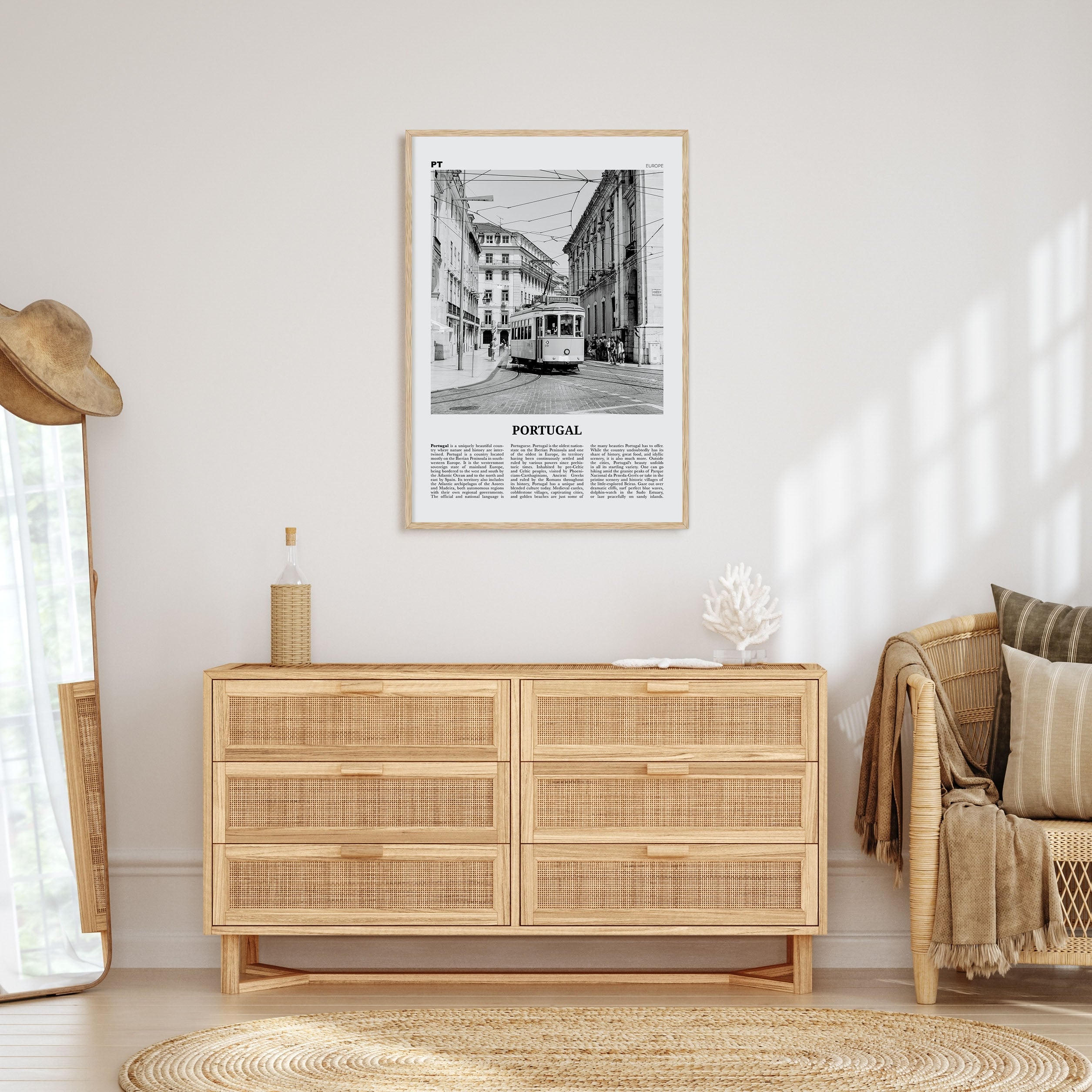 Portugal Travel B&W No 2 Poster