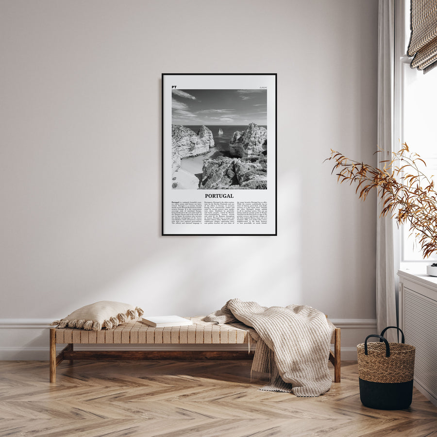 Portugal Travel B&W No 3 Poster