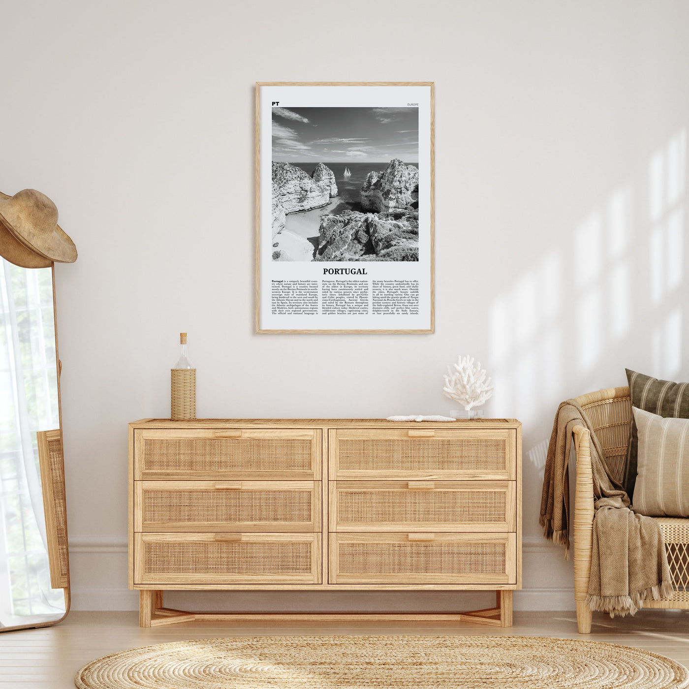 Portugal Travel B&W No 3 Poster