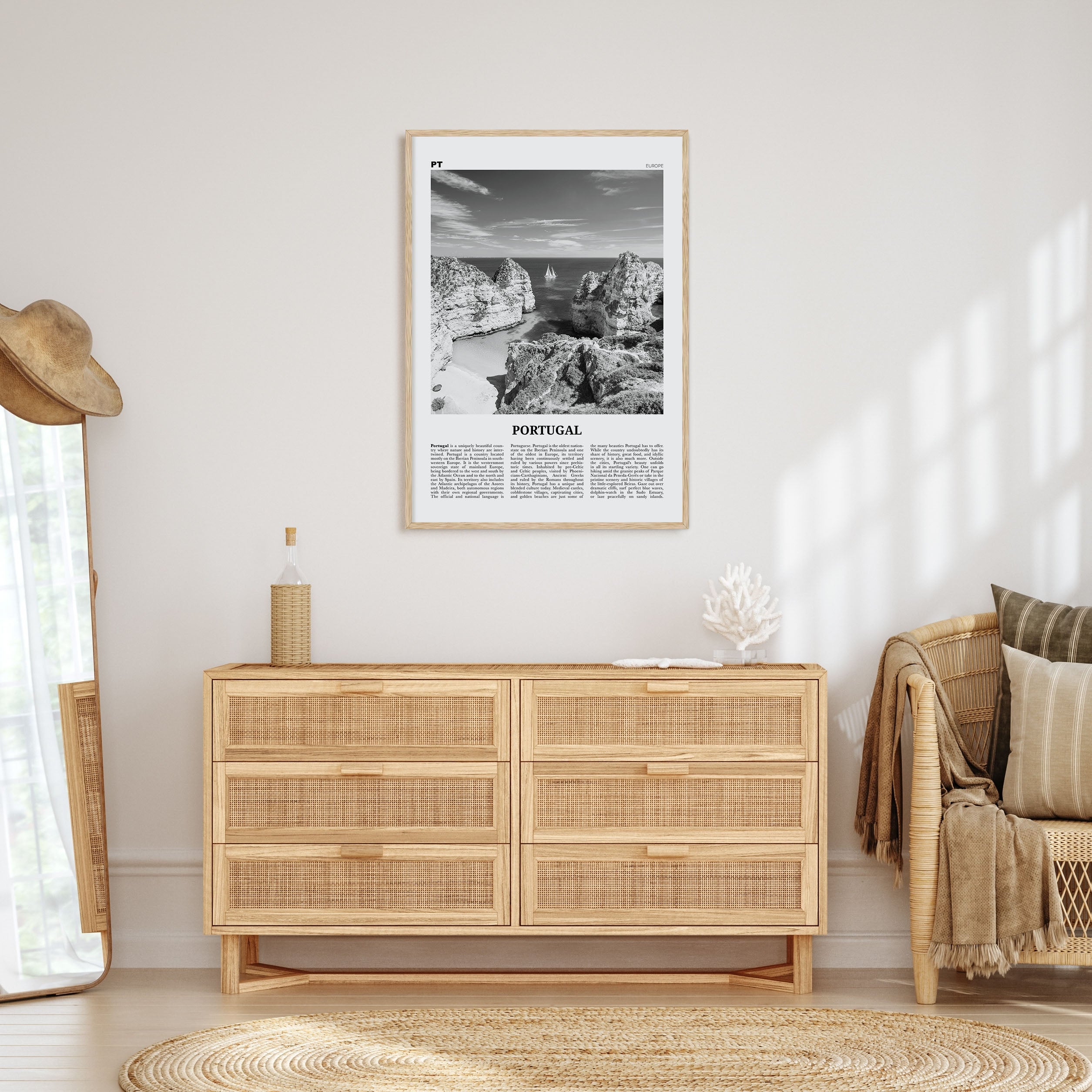 Portugal Travel B&W No 3 Poster