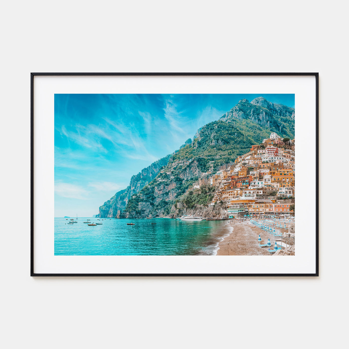 Positano Landscape Color Poster