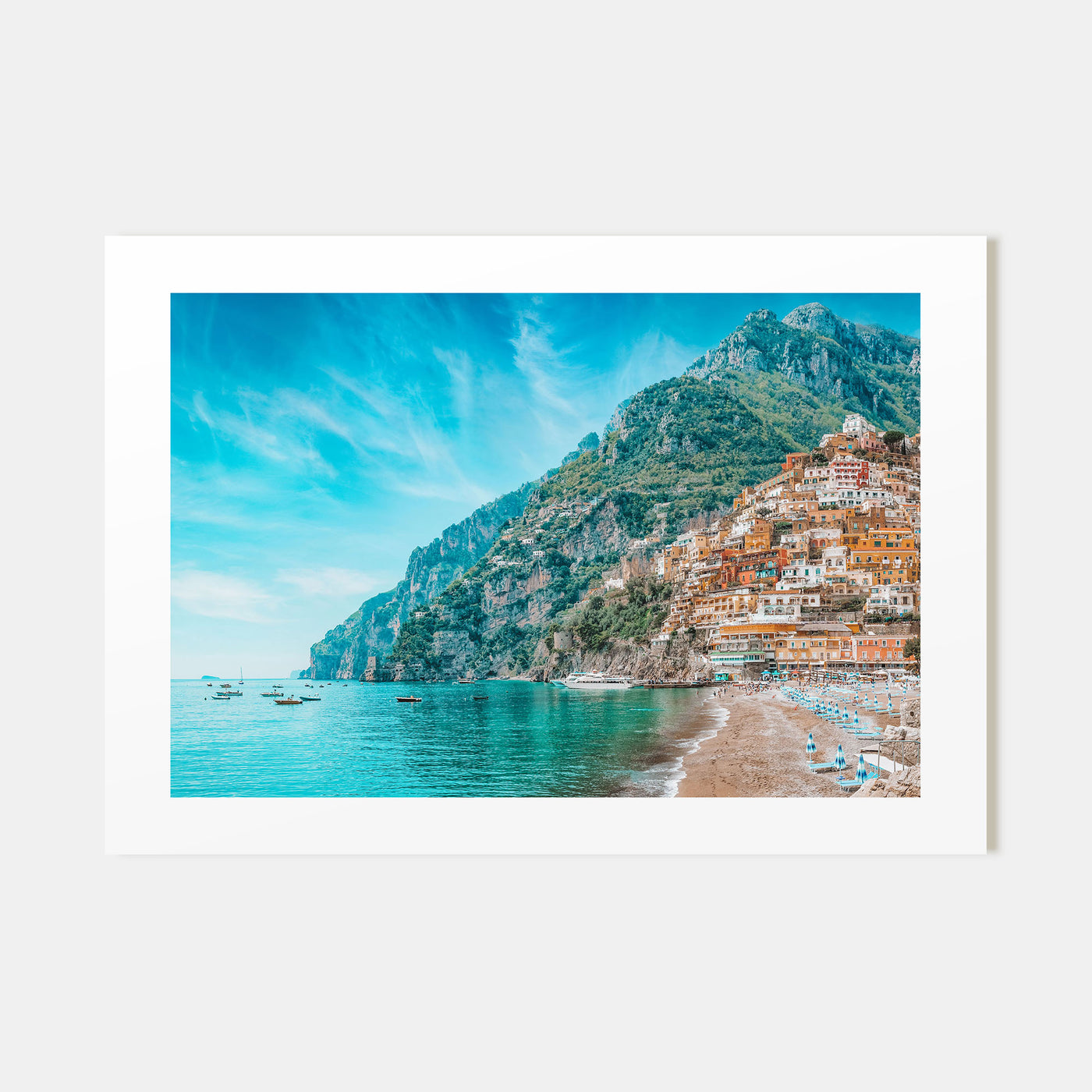 Positano Landscape Color Poster