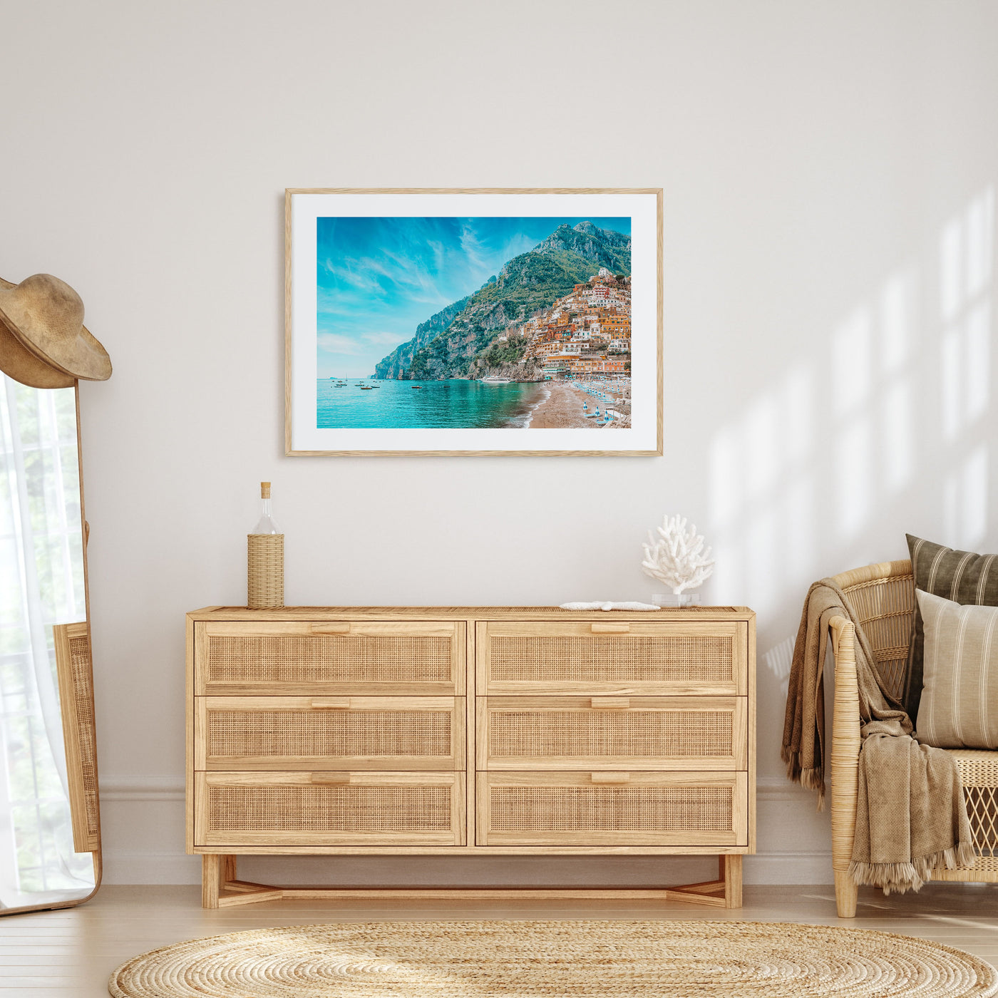 Positano Landscape Color Poster