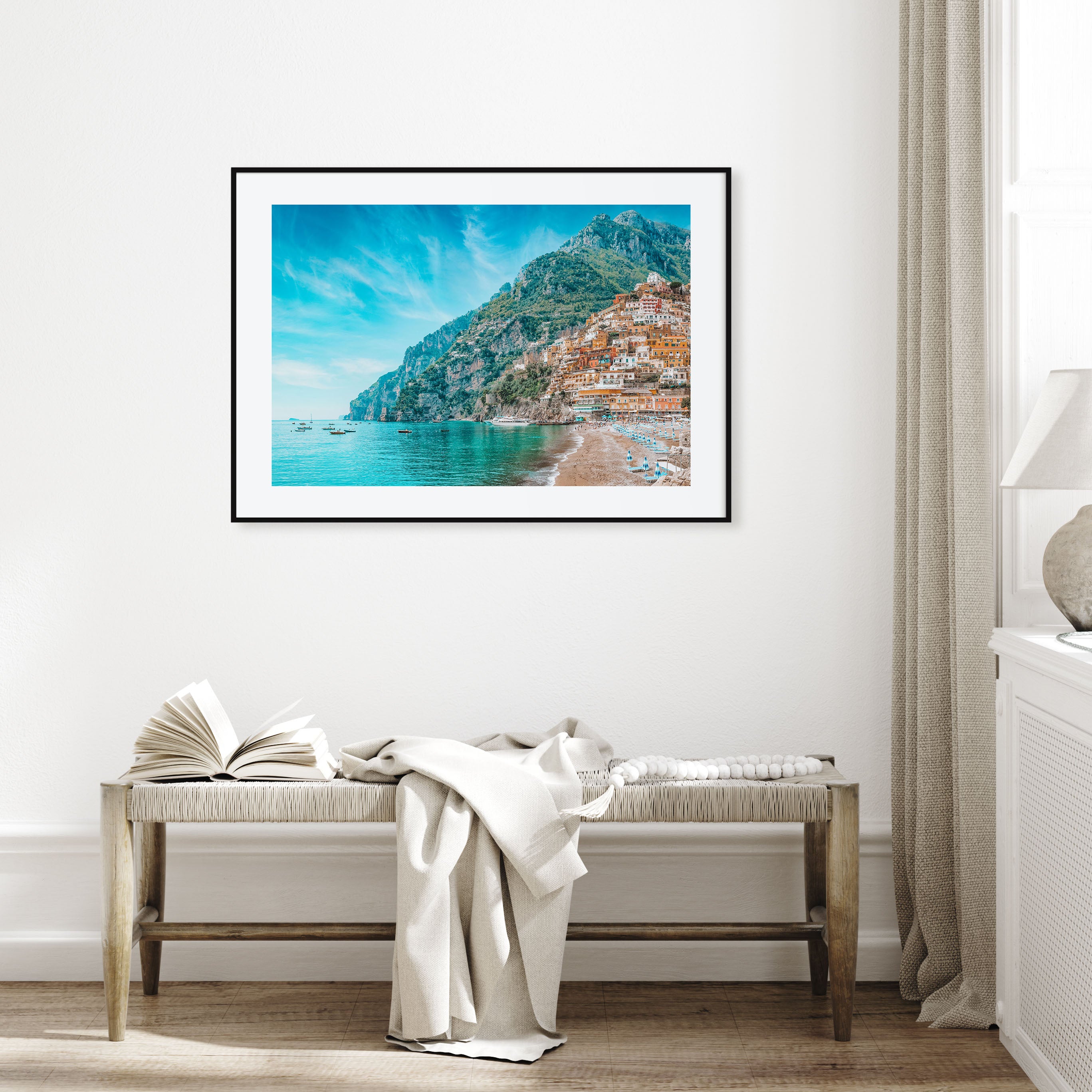 Positano Landscape Color Poster