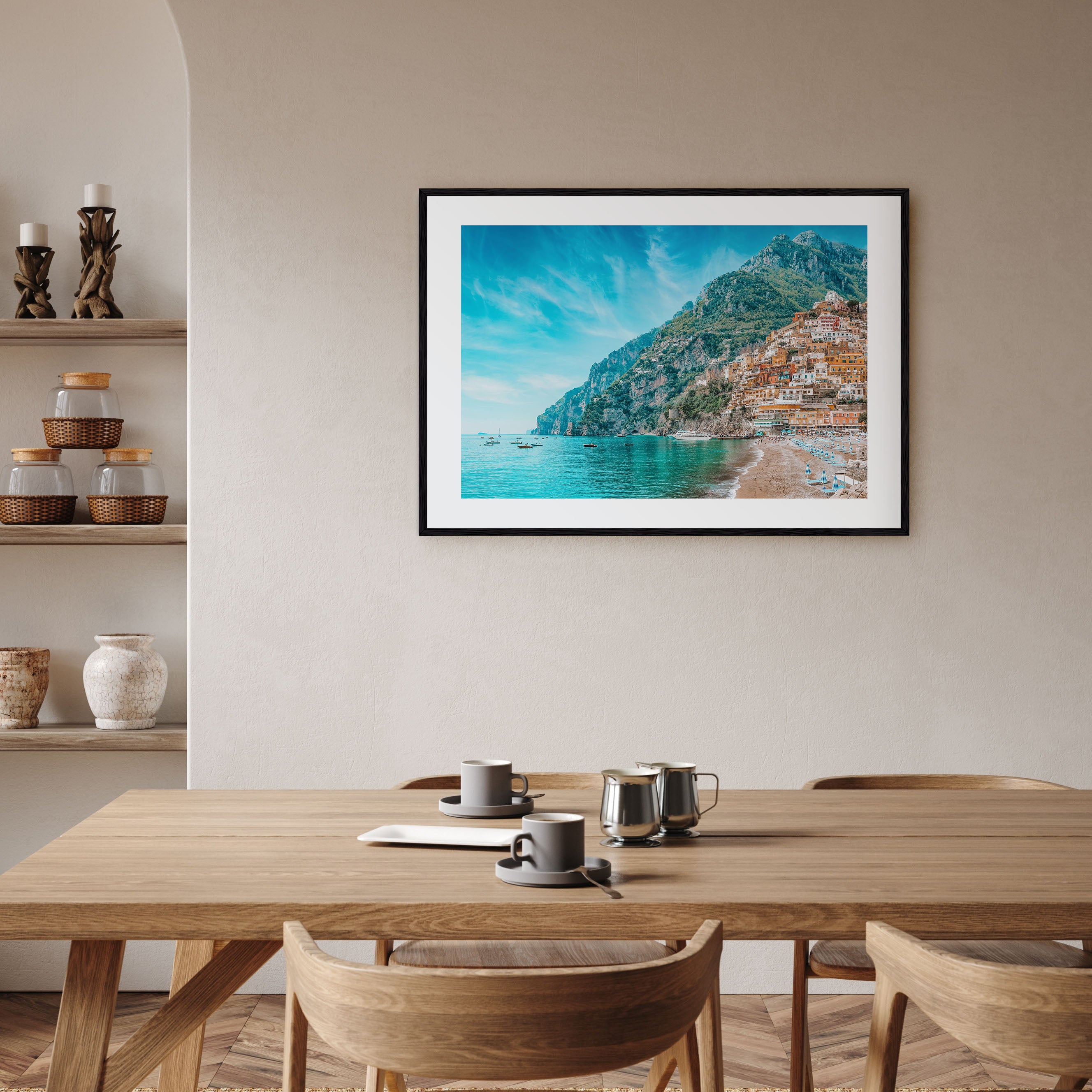 Positano Landscape Color Poster