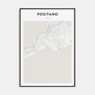 Positano Map Portrait Poster