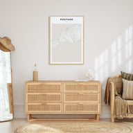 Positano Map Portrait Poster