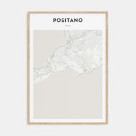 Positano Map Portrait Poster