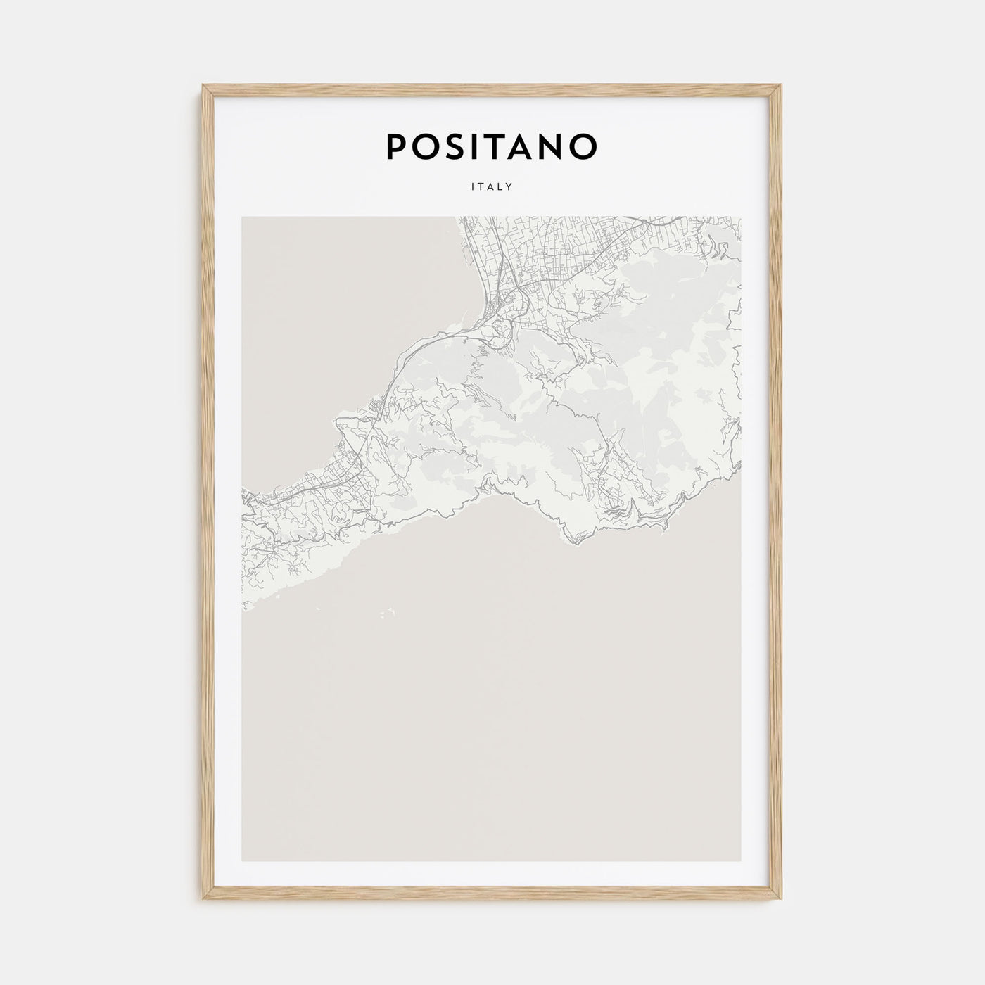 Positano Map Portrait Poster