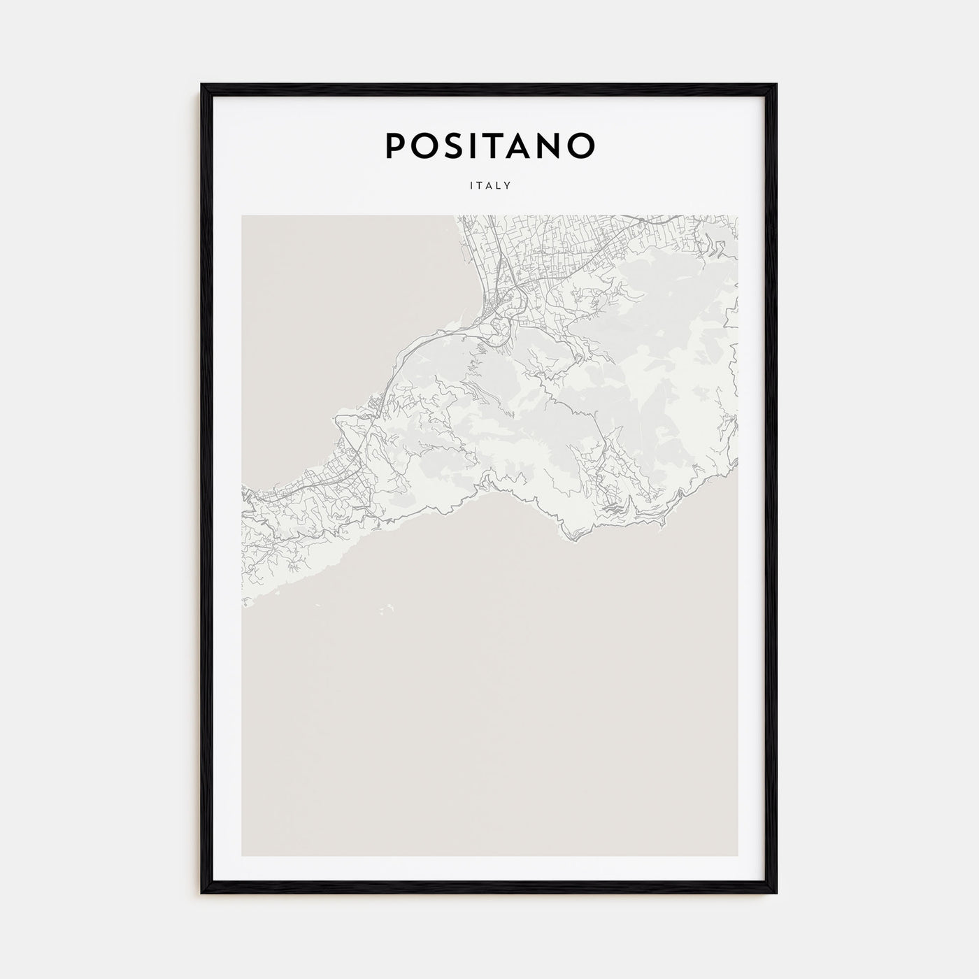 Positano Map Portrait Poster