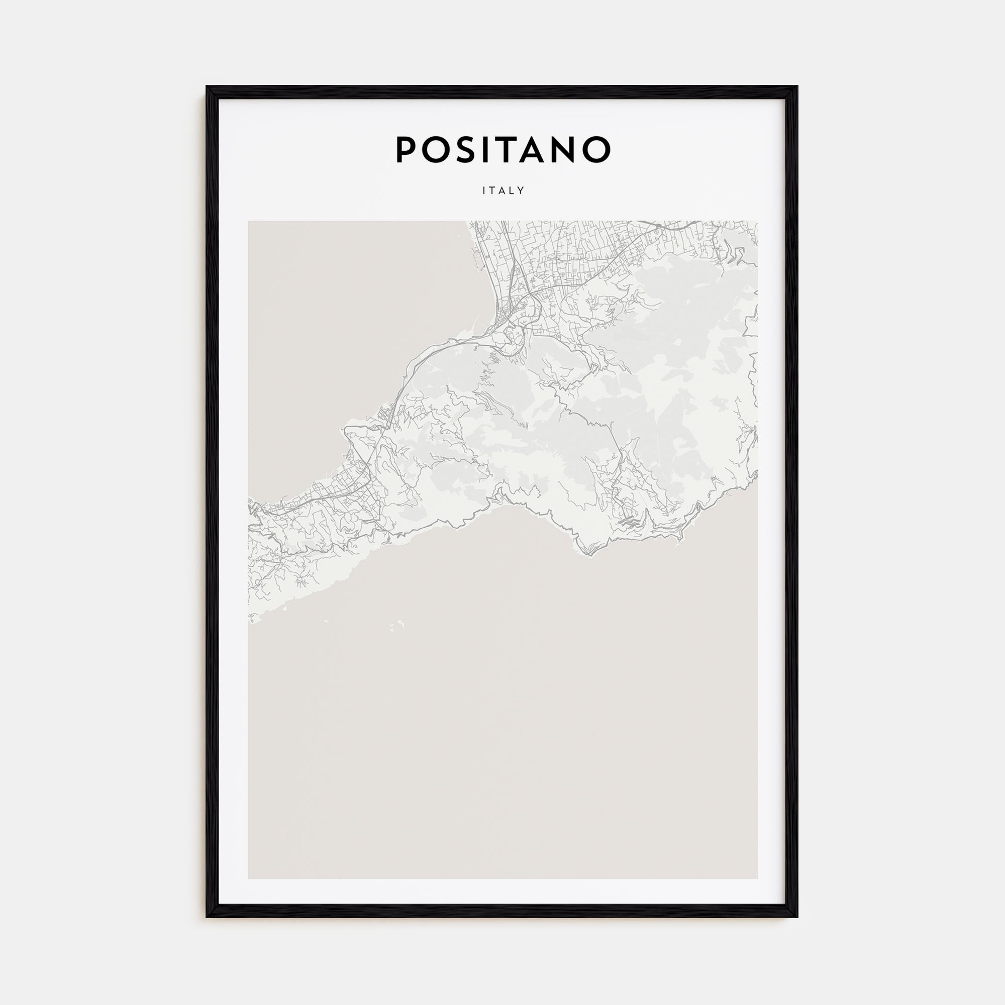 Positano Map Portrait Poster