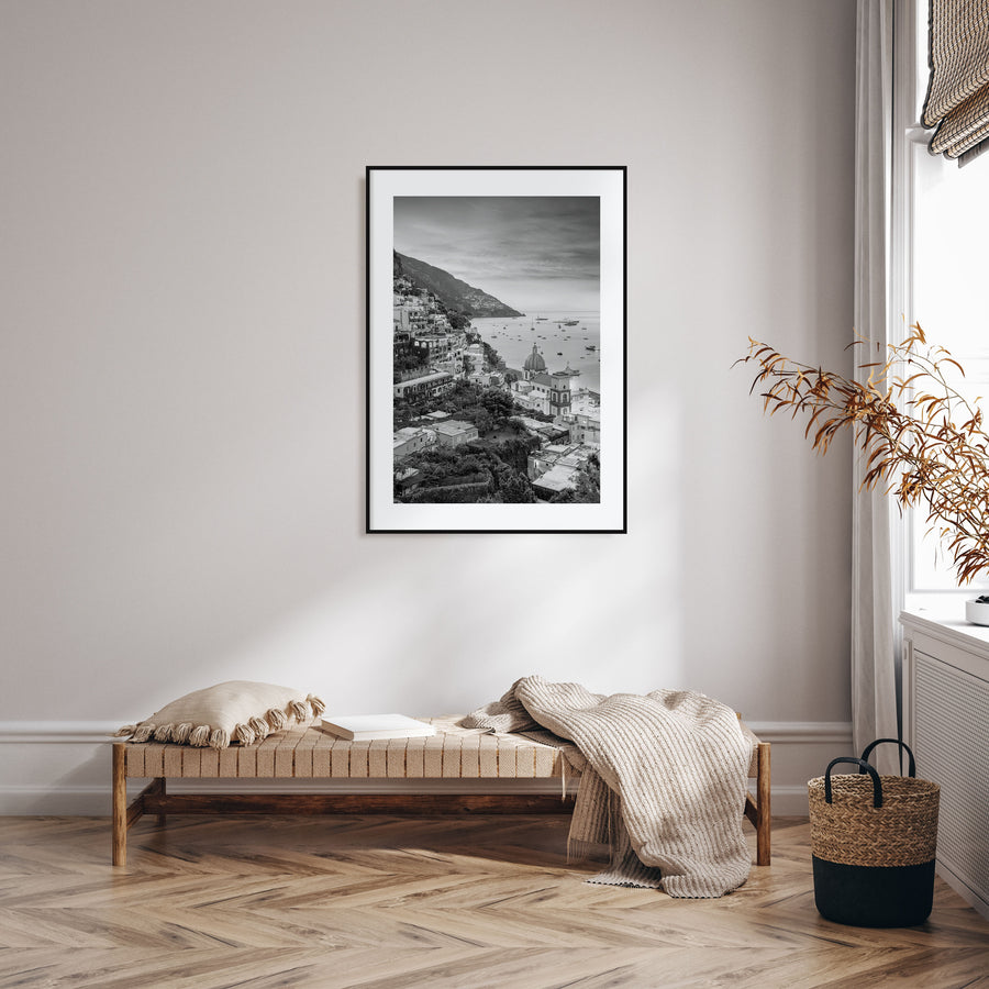 Positano Photo B&W No 1 Poster