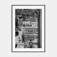Positano Photo B&W No 2 Poster