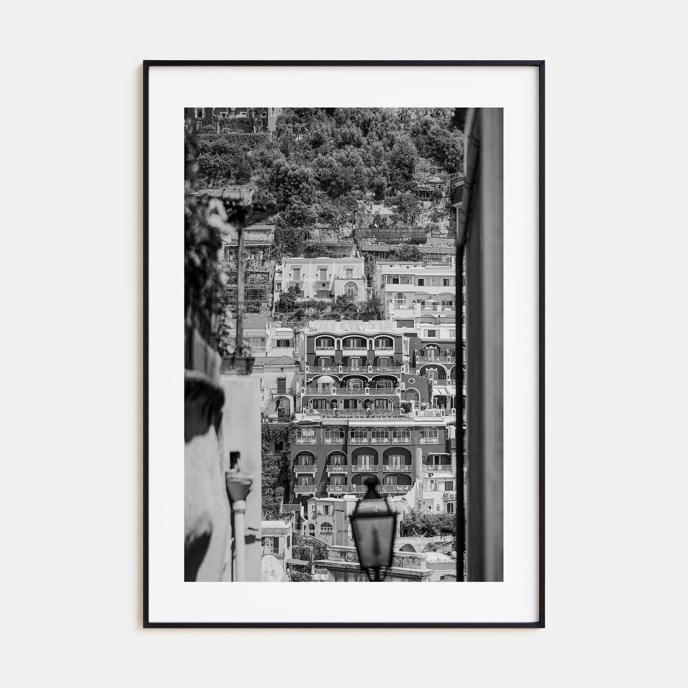 Positano Photo B&W No 2 Poster