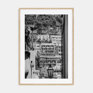 Positano Photo B&W No 2 Poster