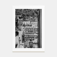 Positano Photo B&W No 2 Poster