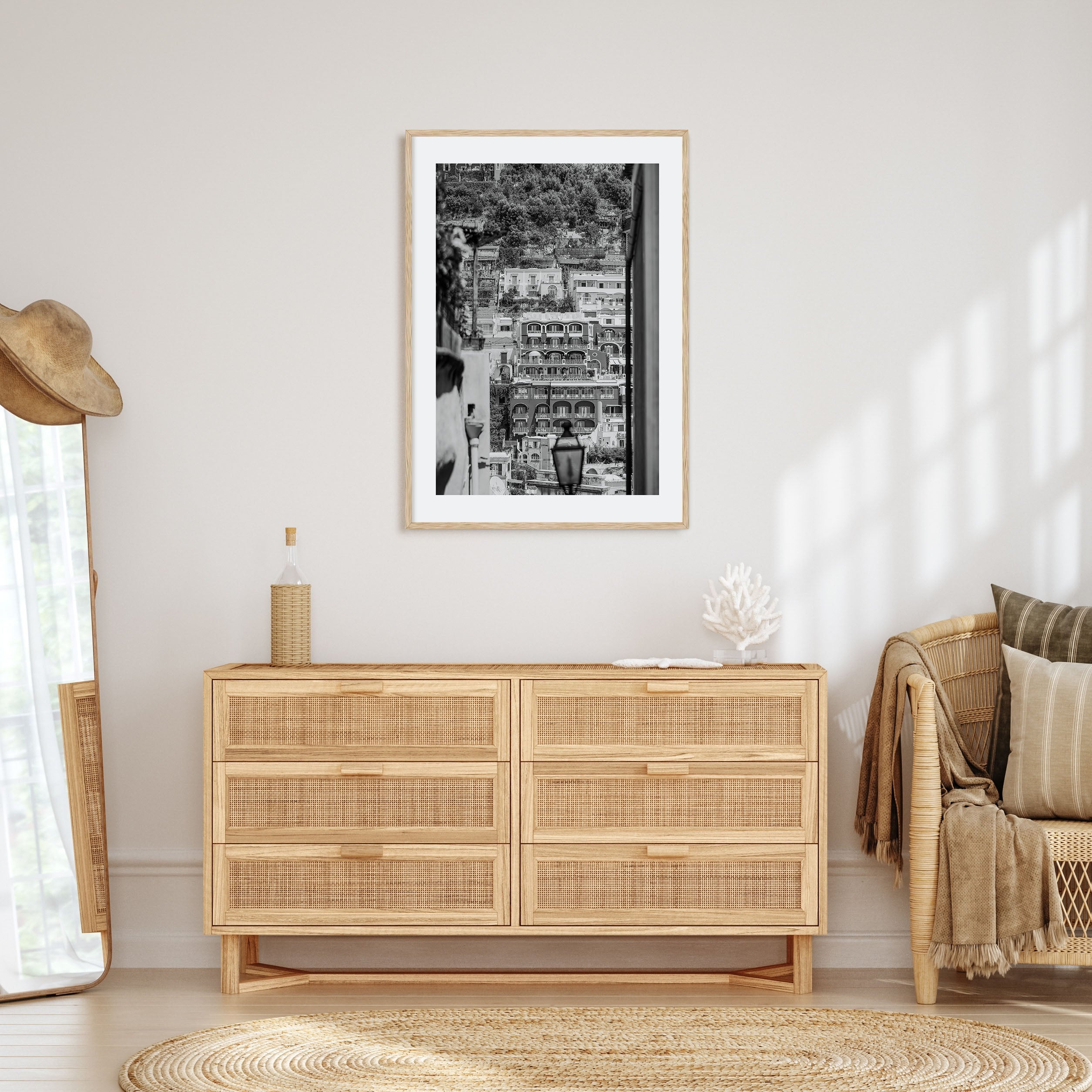 Positano Photo B&W No 2 Poster