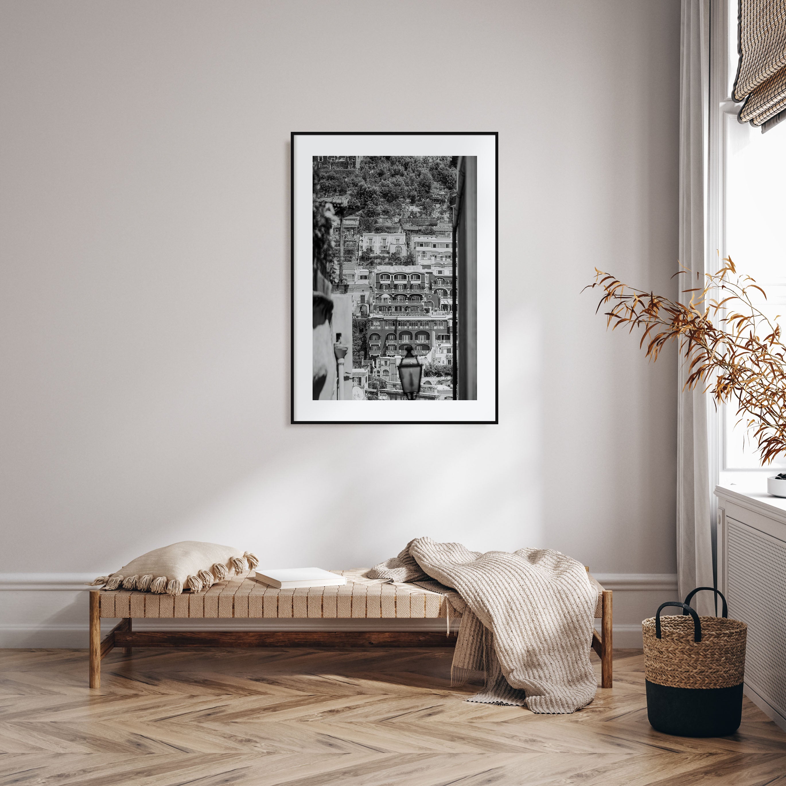 Positano Photo B&W No 2 Poster