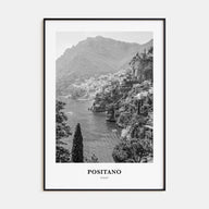 Positano Portrait B&W No 1 Poster