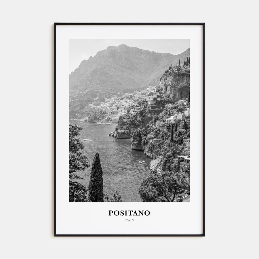 Positano Portrait B&W No 1 Poster