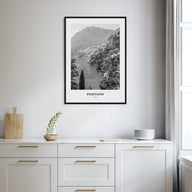 Positano Portrait B&W No 1 Poster