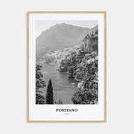 Positano Portrait B&W No 1 Poster