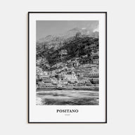 Positano Portrait B&W No 2 Poster