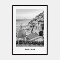 Positano Portrait B&W No 3 Poster