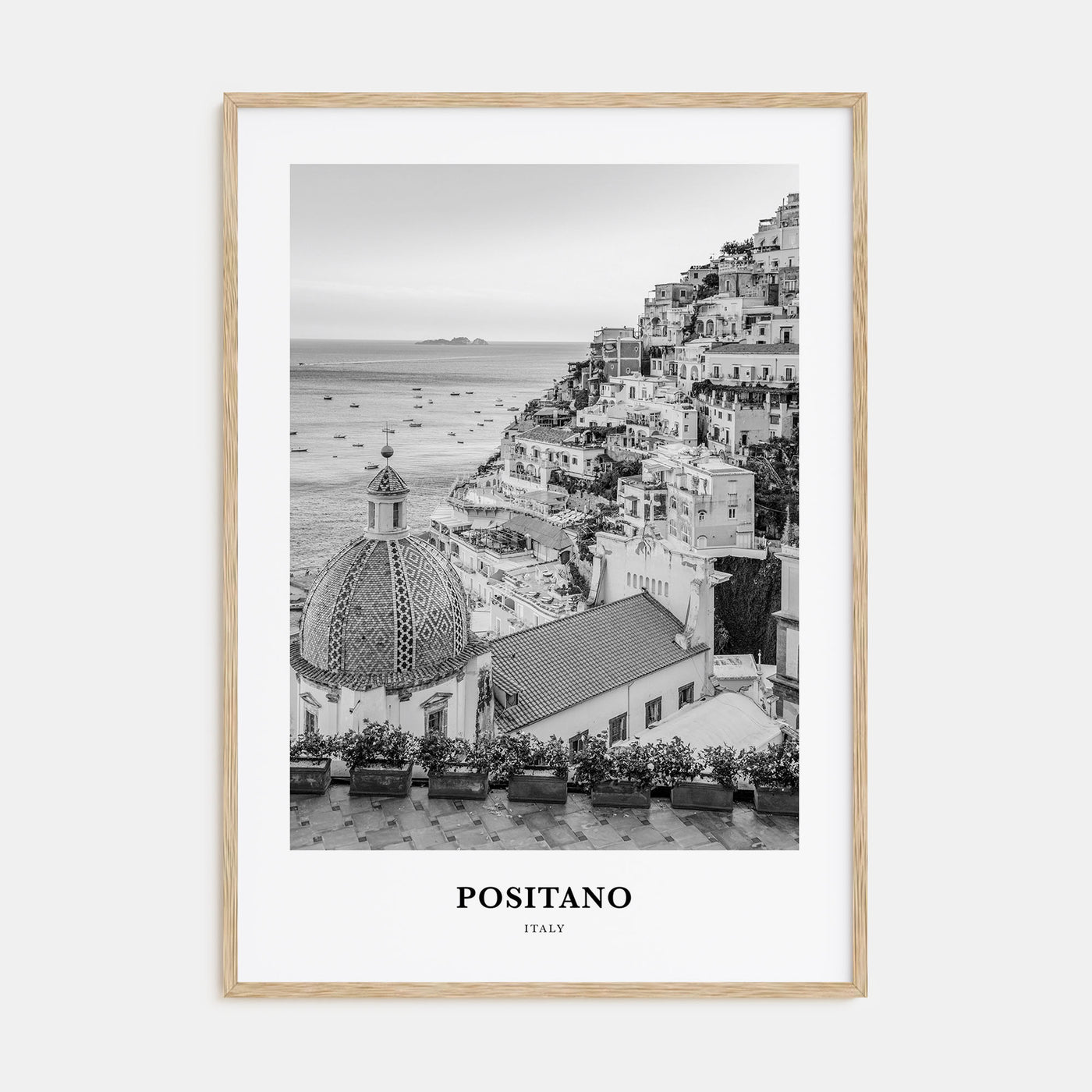 Positano Portrait B&W No 3 Poster