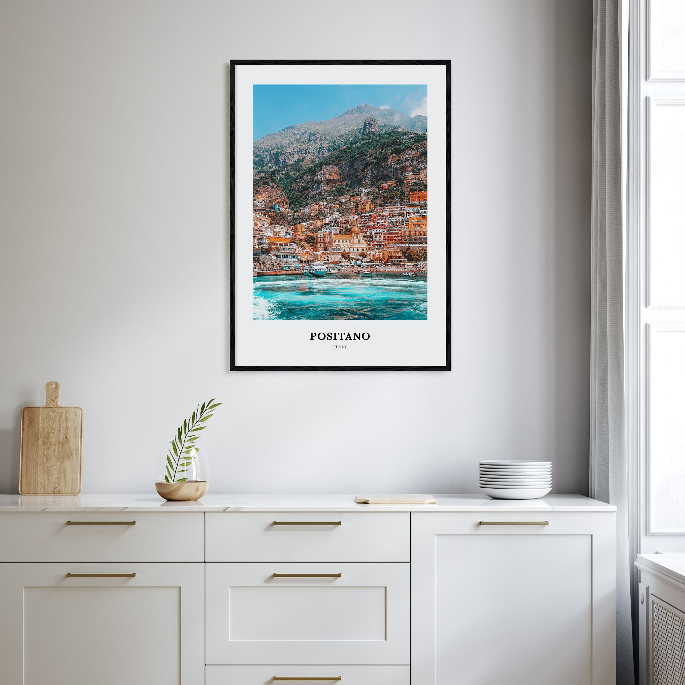 Positano Portrait Color No 1 Poster