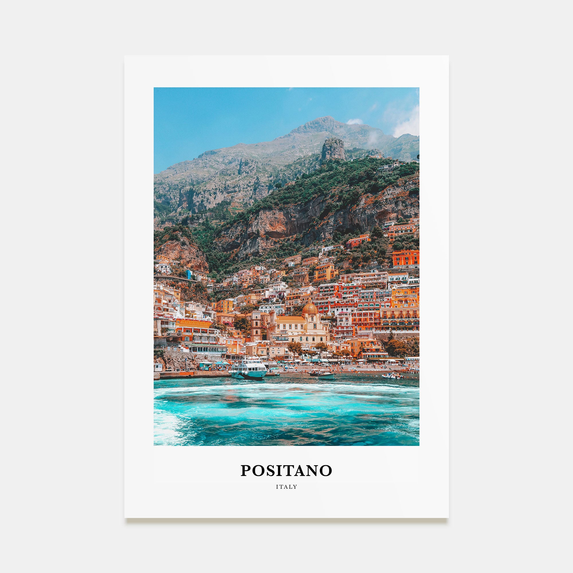 Positano Portrait Color No 1 Poster